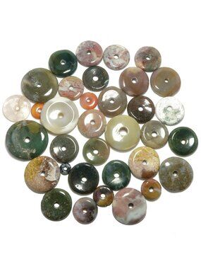 Gemstone Donut Bundle Colorful Vibe Display Stand Set of 34
